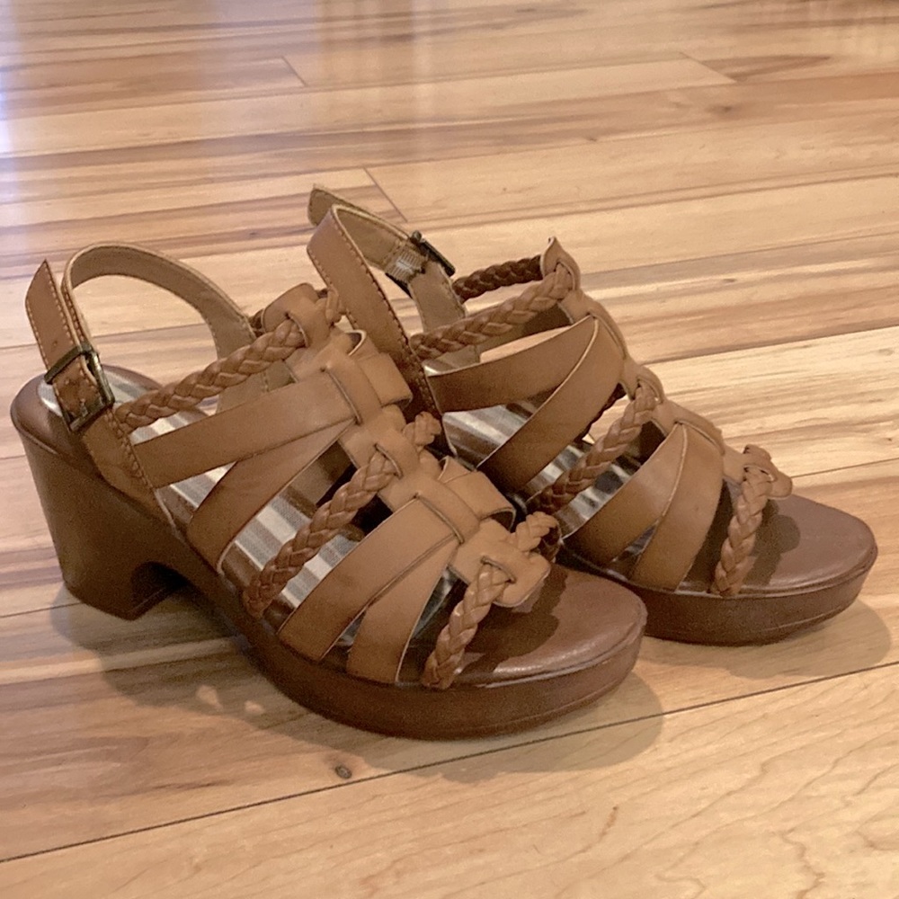 Leather Braided Sandals